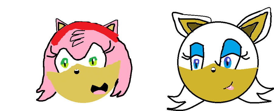 Rouges Head Amy and Rouges head by Sonicgenerations202 on DeviantArt