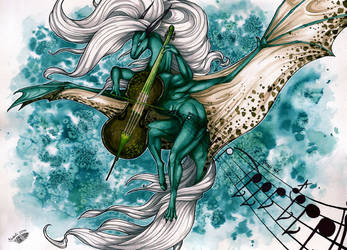 Cello, Dragon and Wind by Natoli