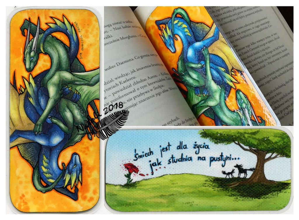 Dragons Bookmark by Natoli