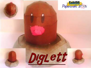 Diglett papercraft