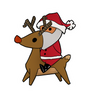 Santa Sticker