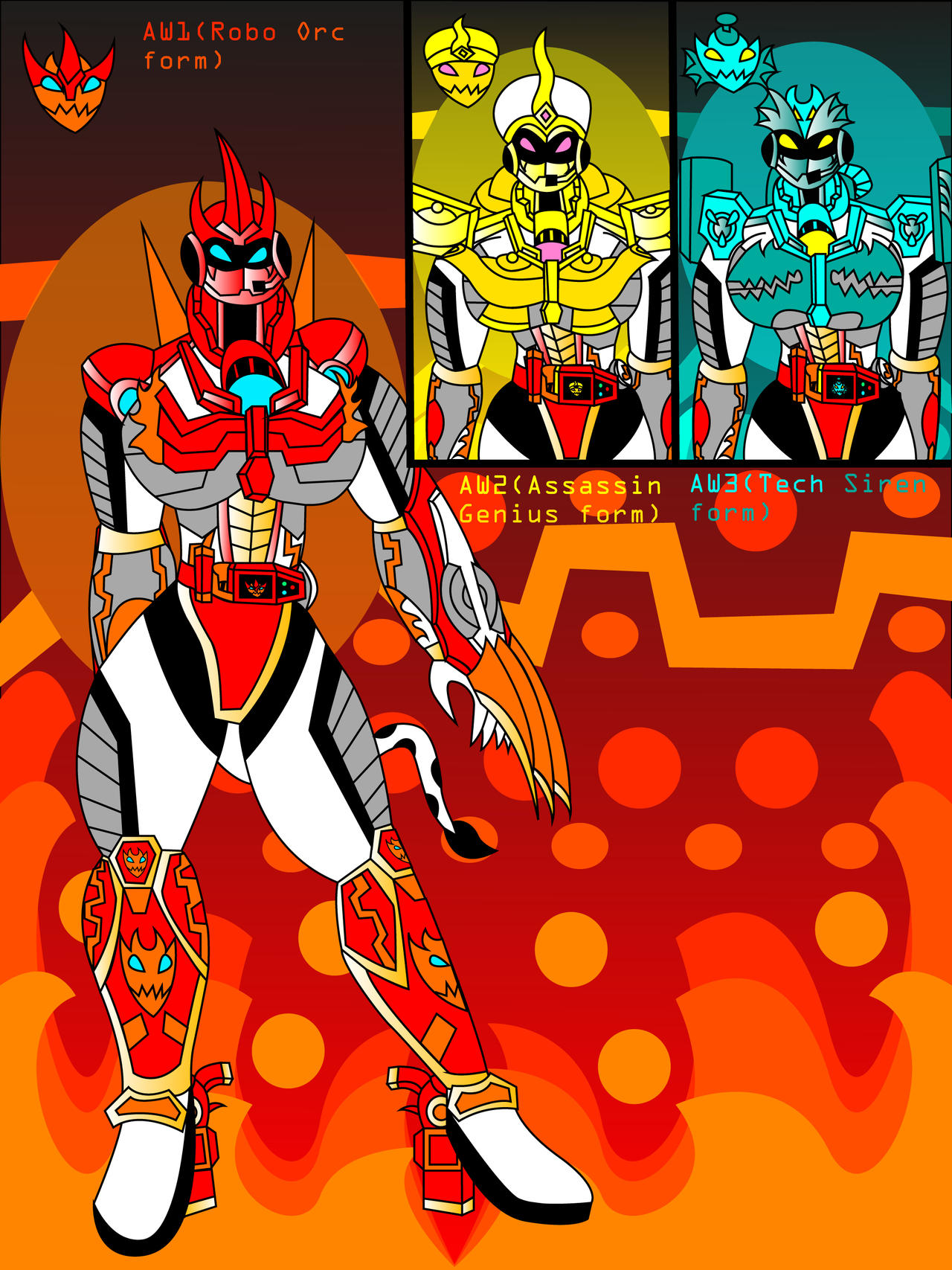 Amazoness AW1, AW2, and AW3 by NinjaRider88 on DeviantArt