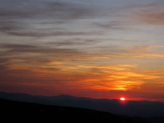 Blue Ridge Parkway at Sunset