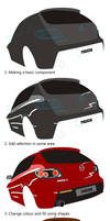 Mazda 3 Vector step by step