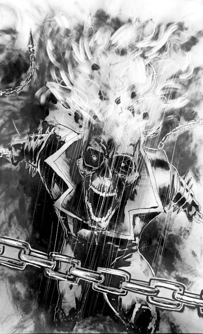 Ghost Rider Sketch Ink A3 by marex05 on DeviantArt