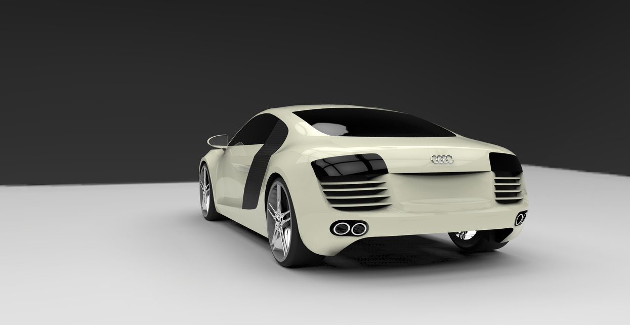 Audi R8 Back Render by c-maeng on DeviantArt