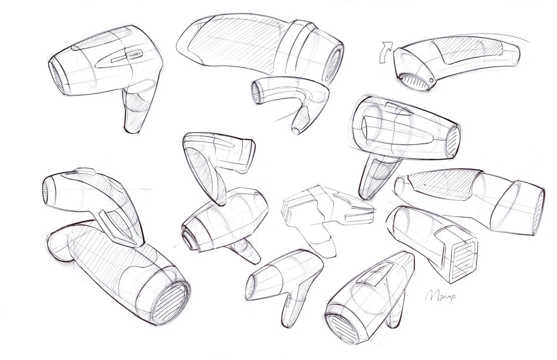How To Draw A Hair Dryer Drawingforallnet