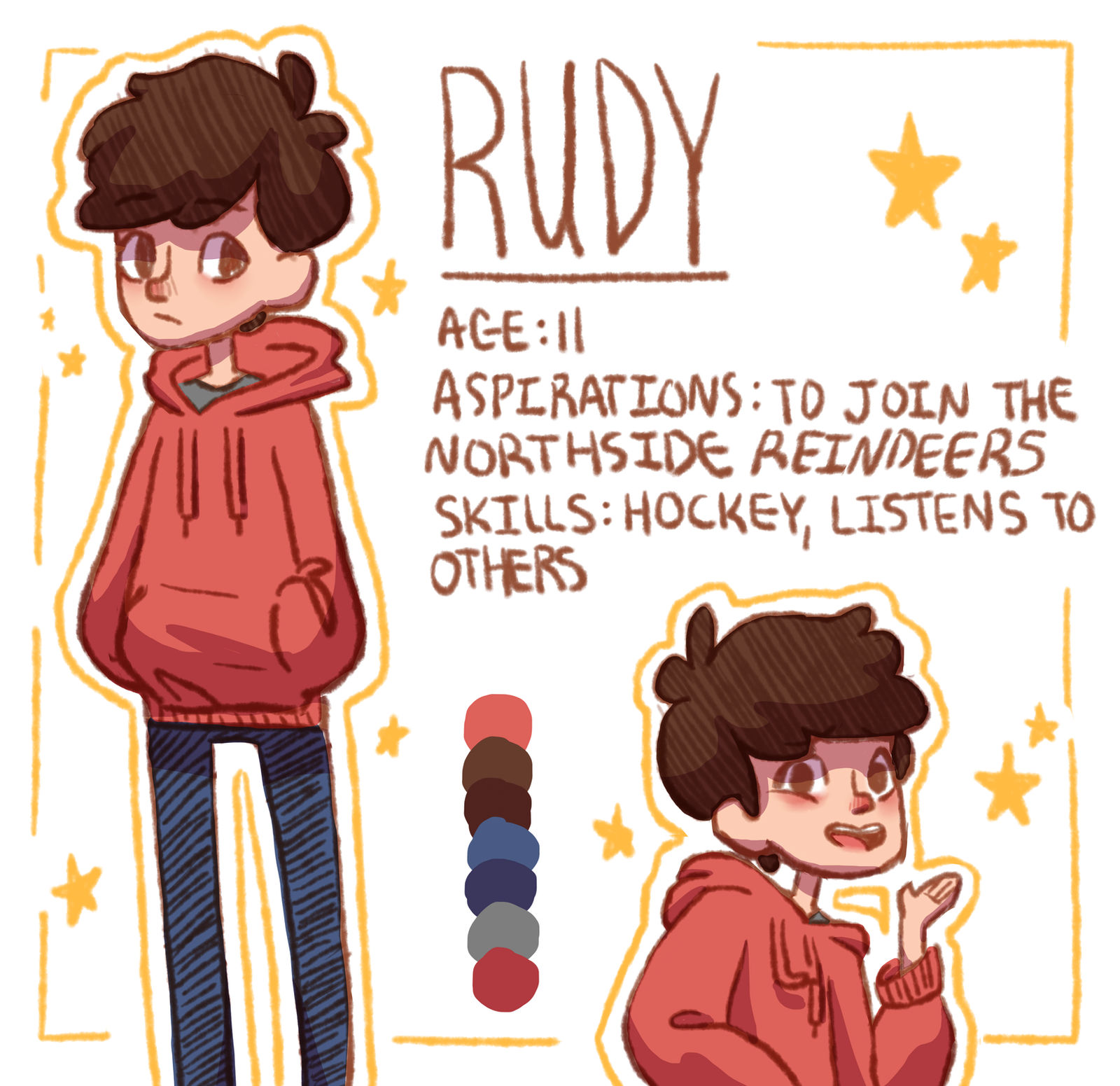 Rudolph Rudy Rude Rudy (Rudolph the Red Nosed Reindeer Human AU) by fingermammoth on ...