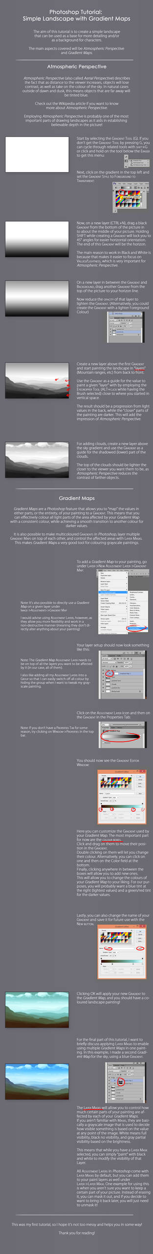 TUTORIAL: Simple Landscape with Gradient Maps by cubehero on DeviantArt
