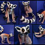 Ring Tailed Lemur Poseable Art Doll