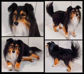 Quid Shetland Sheepdog Poseable Art Doll