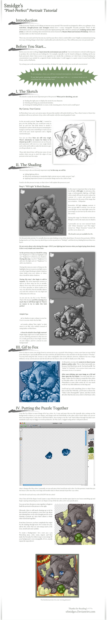 Furc Port / Pixel Art Icon Tutorial by AzKai