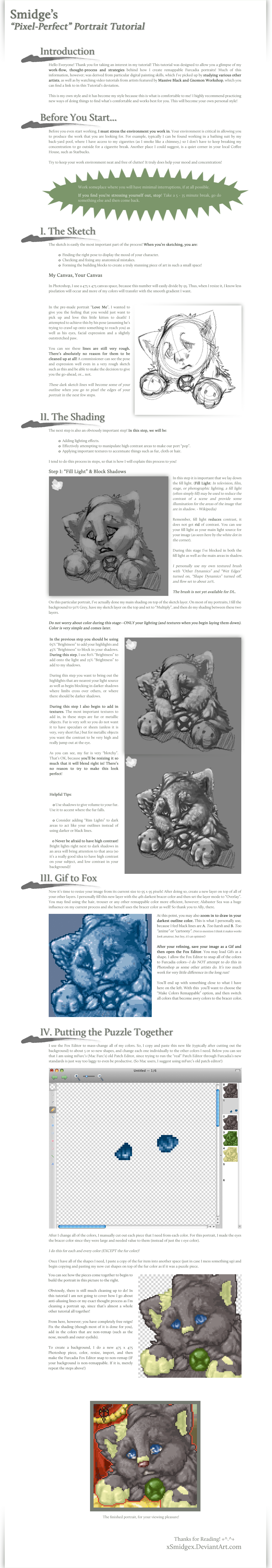 Furc Port / Pixel Art Icon Tutorial by AzKai