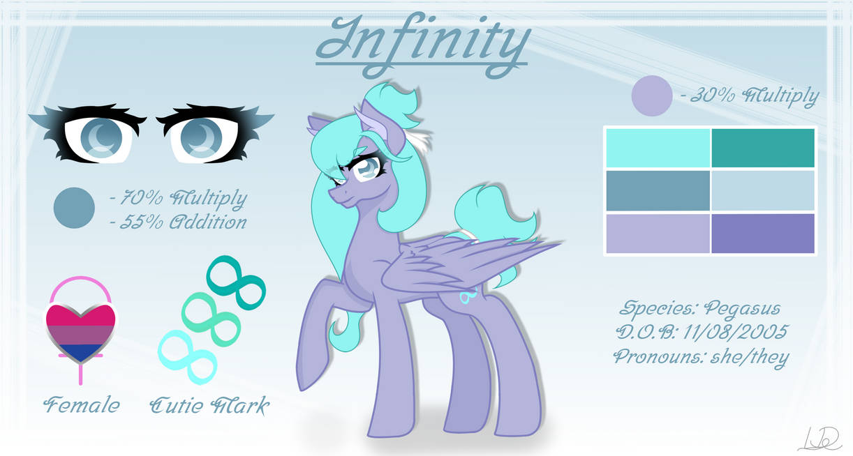 Infinity - Reference Sheet (2023) by TheLuckyLife on DeviantArt