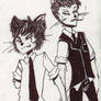 Slick and Droog cats