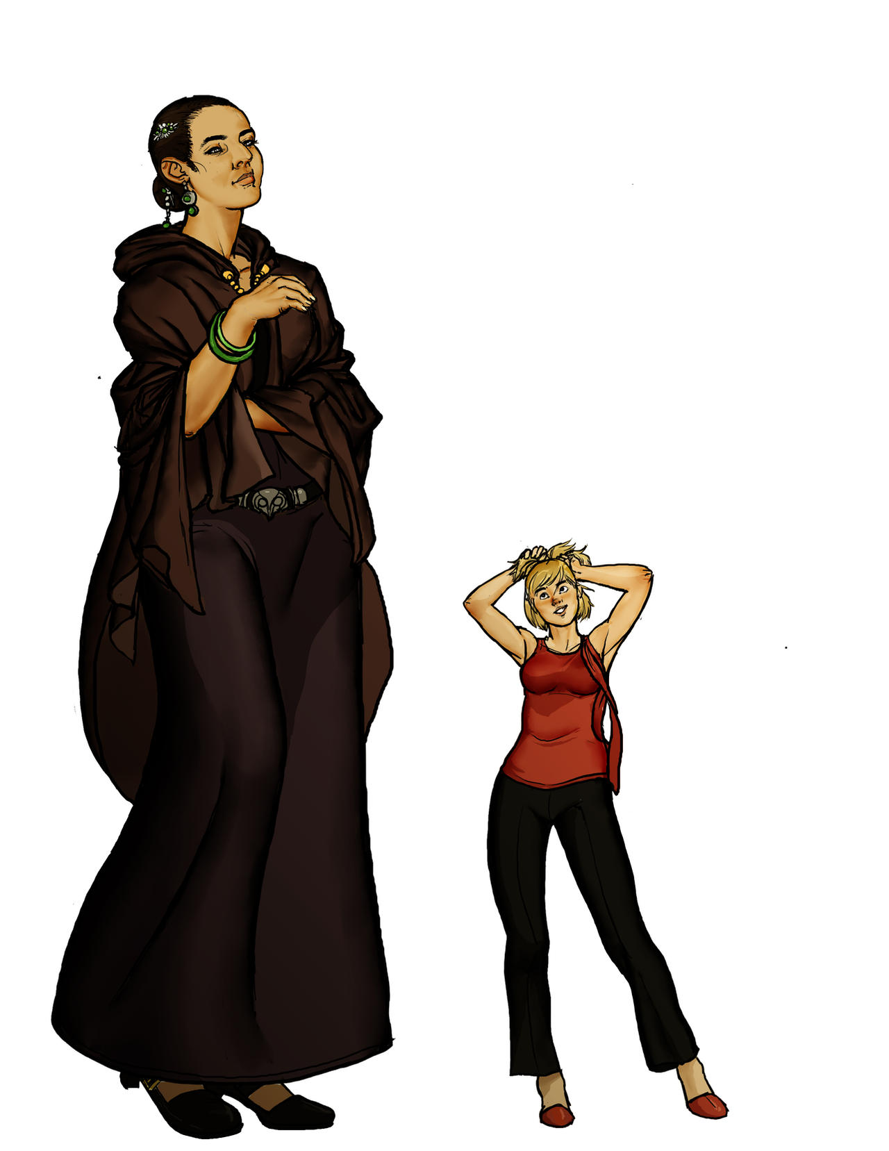 Madame Maxime and Buffy (By Abetwabe)