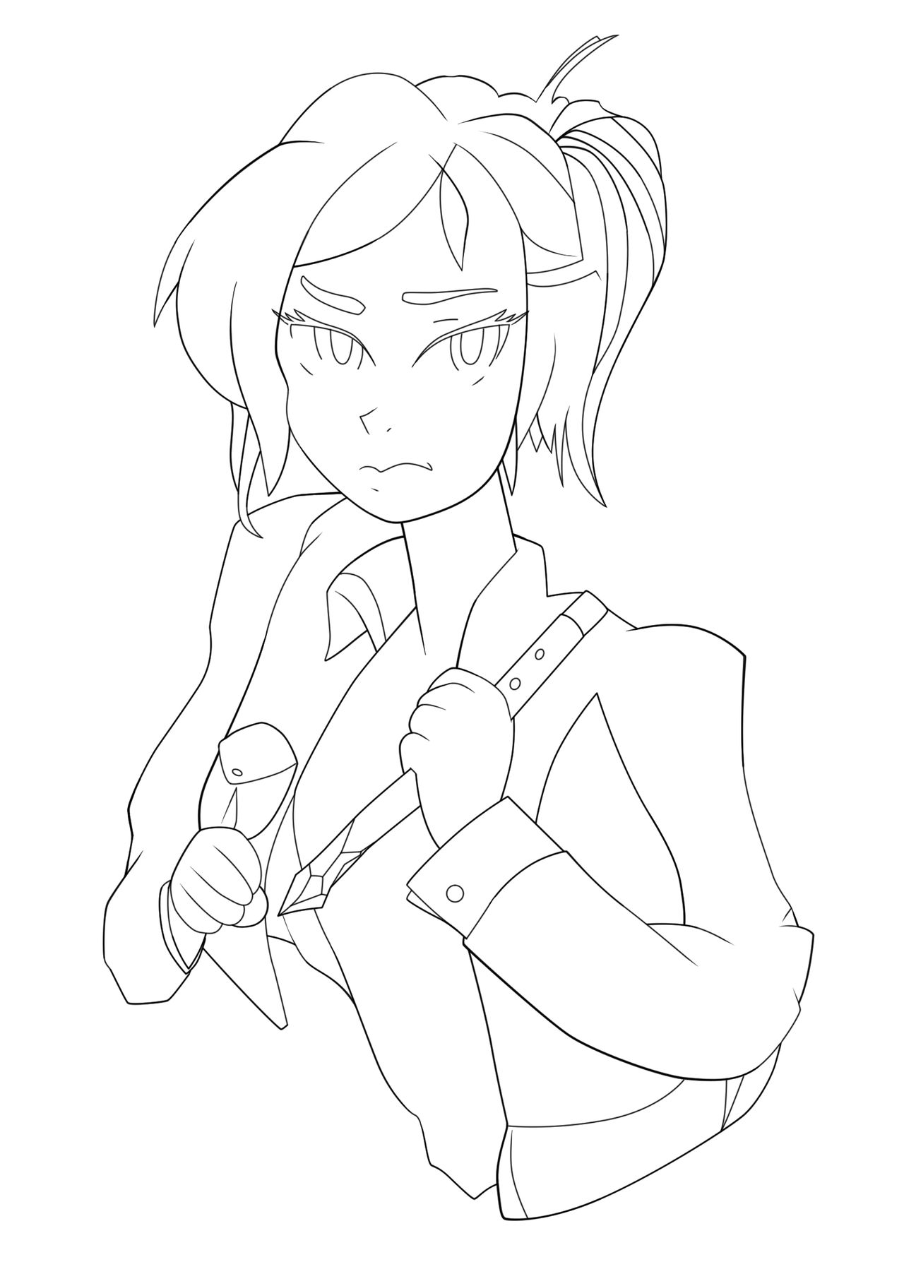 My first Buffy sketch (inked by Helihi) by MattanzaMFedora on DeviantArt
