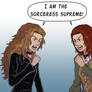 Hermione Granger argues with Willow Rosenberg