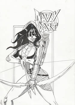 Navy Dart stringing her bow - My OC