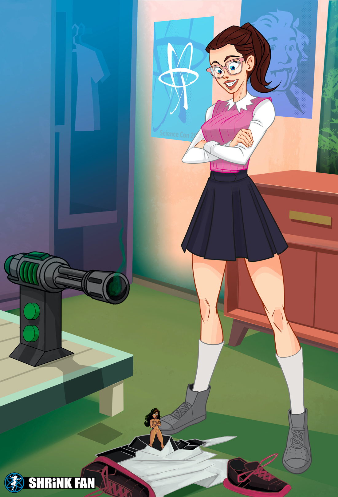 Never Taunt a Nerd with a Shrink Ray by on DeviantArt