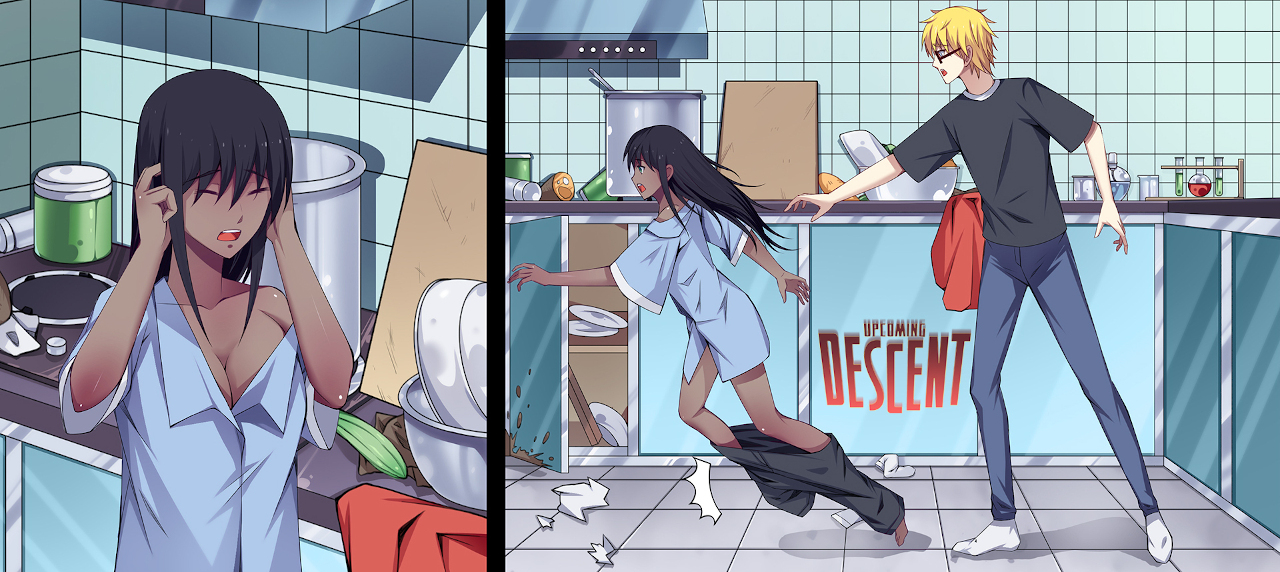 Down She Goes! Descent by on DeviantArt