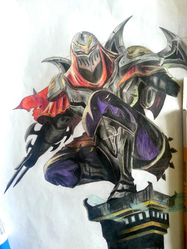 Zed Color Zed color pencil drawing - COMPLETE by ArtistDax on DeviantArt