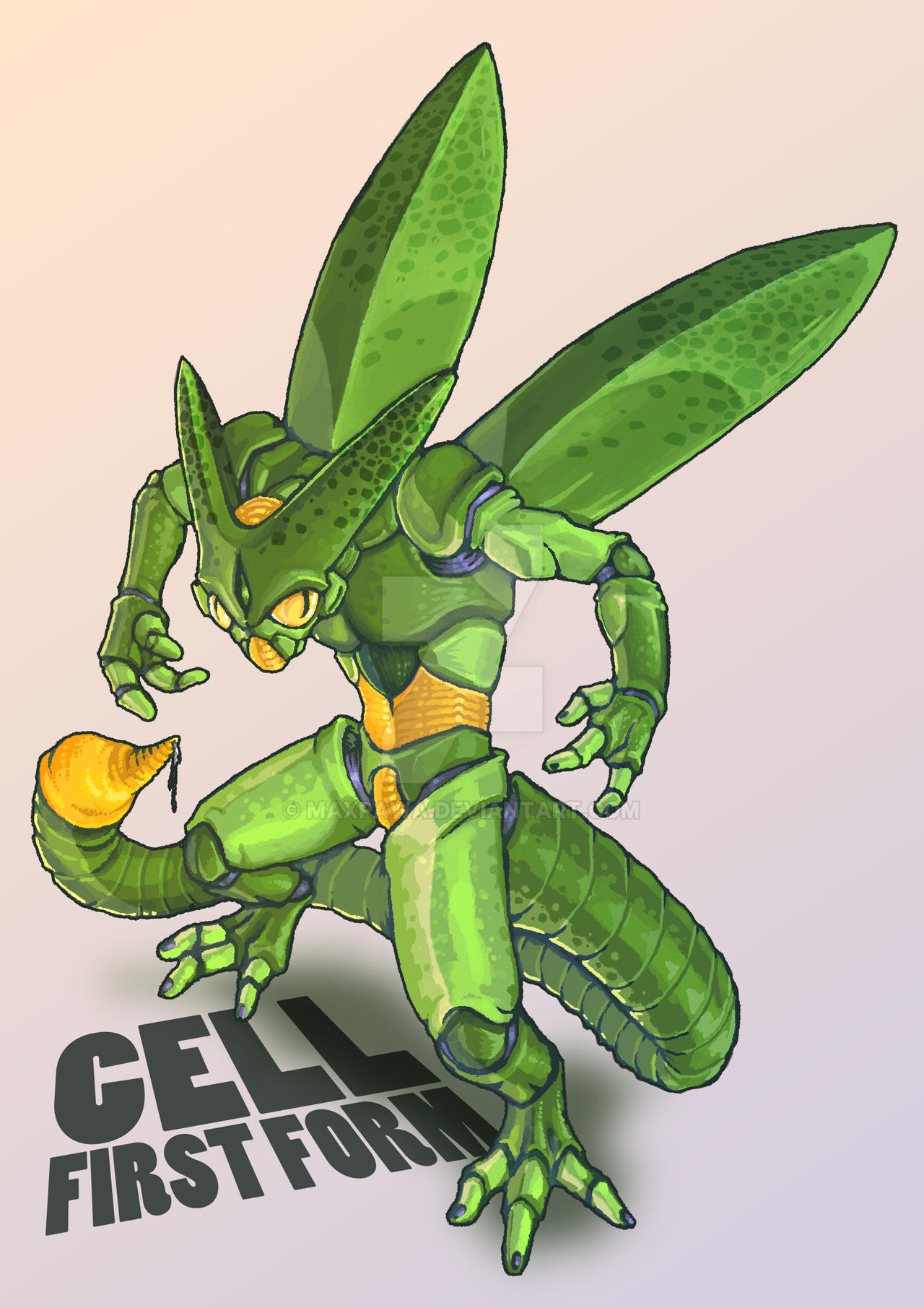 Cell First form by Maxpawa on DeviantArt