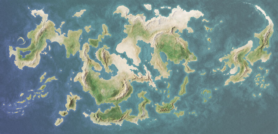 Fantasy World Map 01 by Paramenides-MapStock