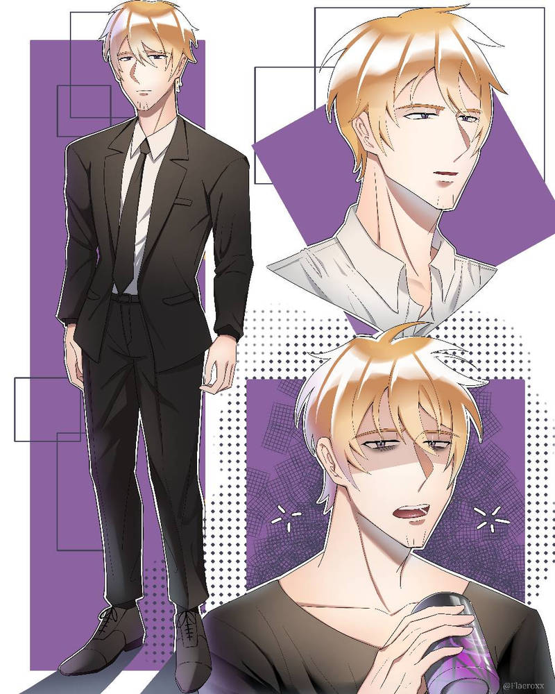 Male character reference sheet by AplistiaPomme on DeviantArt