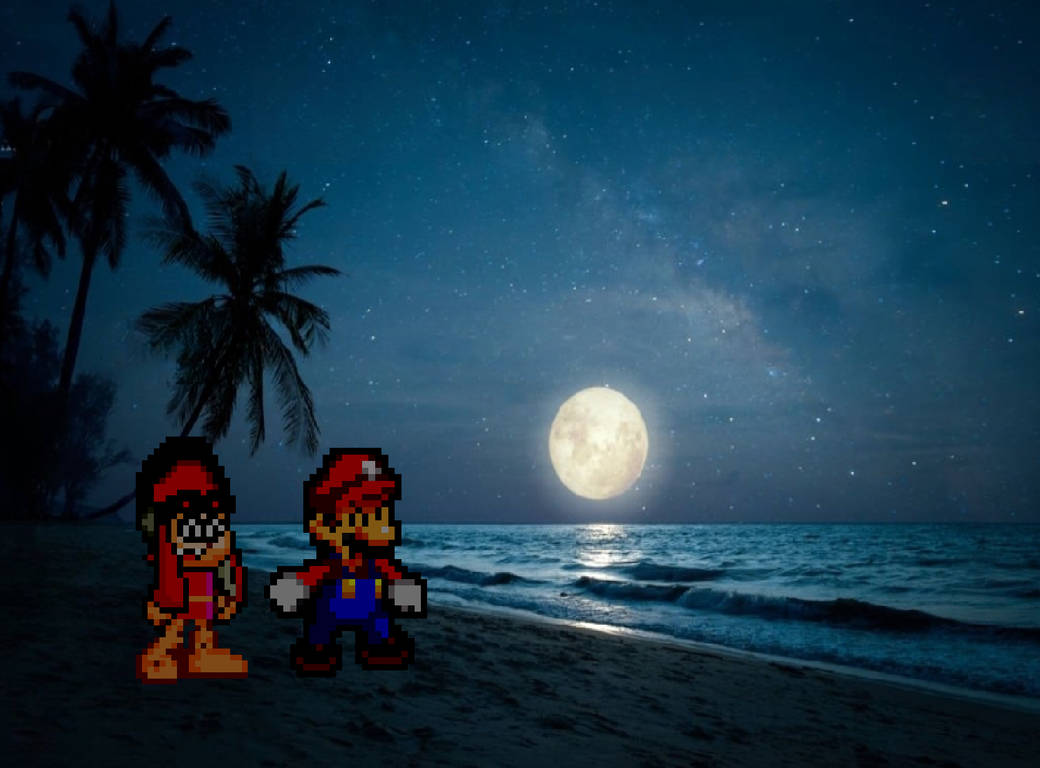 Mario and Meggy Midnight Beach (RP For All) by HeroTheHedgehog999 on ...