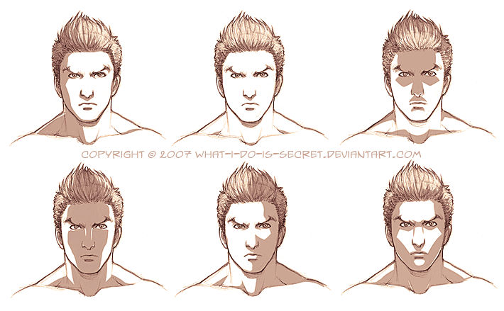 Face Shading Example Face shading trials by what-i-do-is-secret on DeviantArt