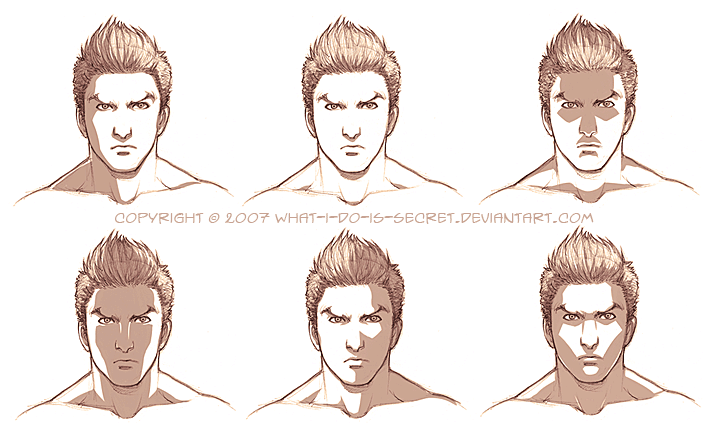 Face shading trials by what-i-do-is-secret on DeviantArt Face shading trials by what-i-do-is-secret on DeviantArt