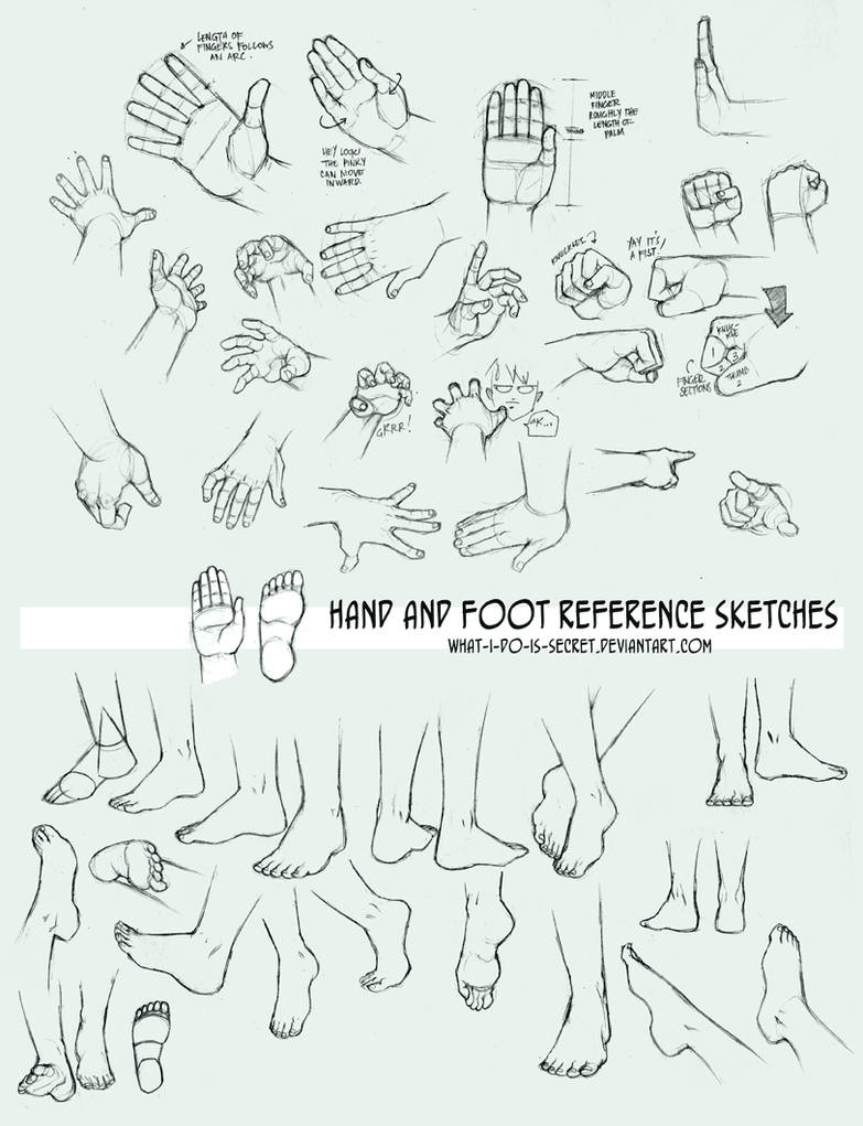 Multireference: Hands and Feet by what-i-do-is-secret