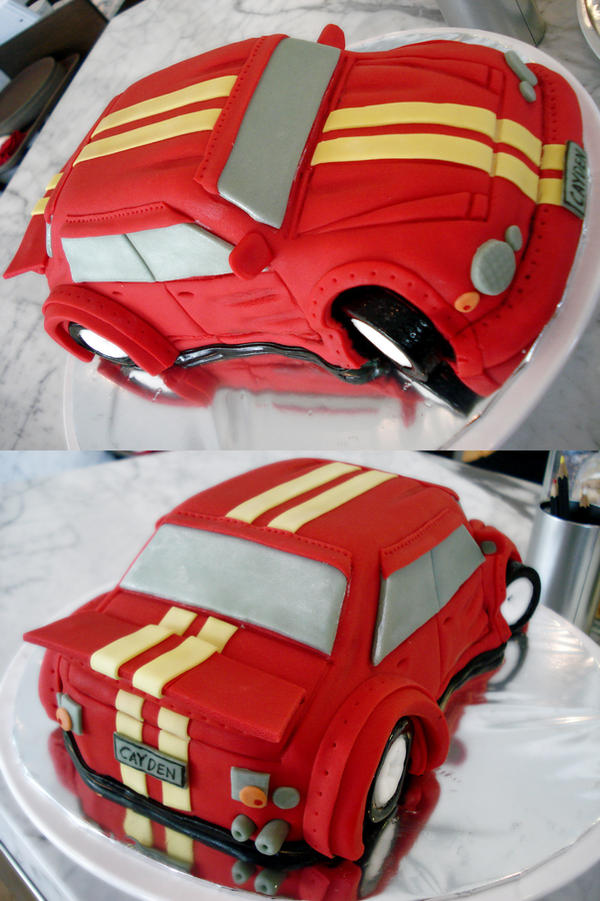Red Sports Car Cake