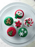 Christmas Cupcakes 2010 by Sliceofcake