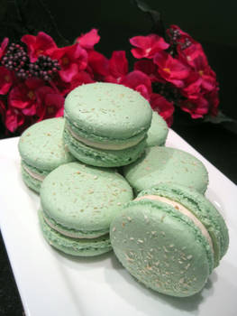 Coconut Passionfruit Macarons
