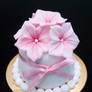 Pink Blossoms Mini Cake
