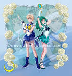 13.08.2023 Sailor Uranus and Sailor Neptune by iDaevart