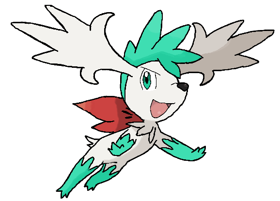 Shiny Shaymin by Ugh-first-aid on DeviantArt