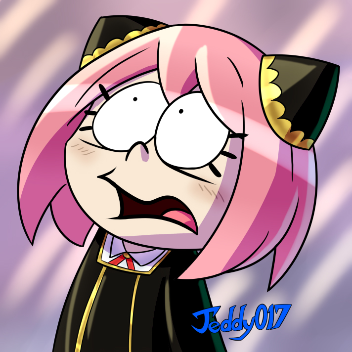 Anya Forger  smug face fanart by KARLITURA1031 on DeviantArt