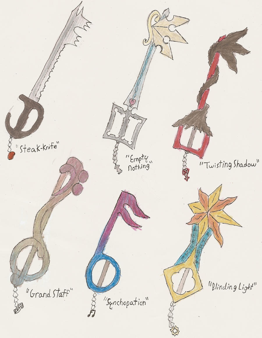 KH - Keyblades by LimeWolf on DeviantArt