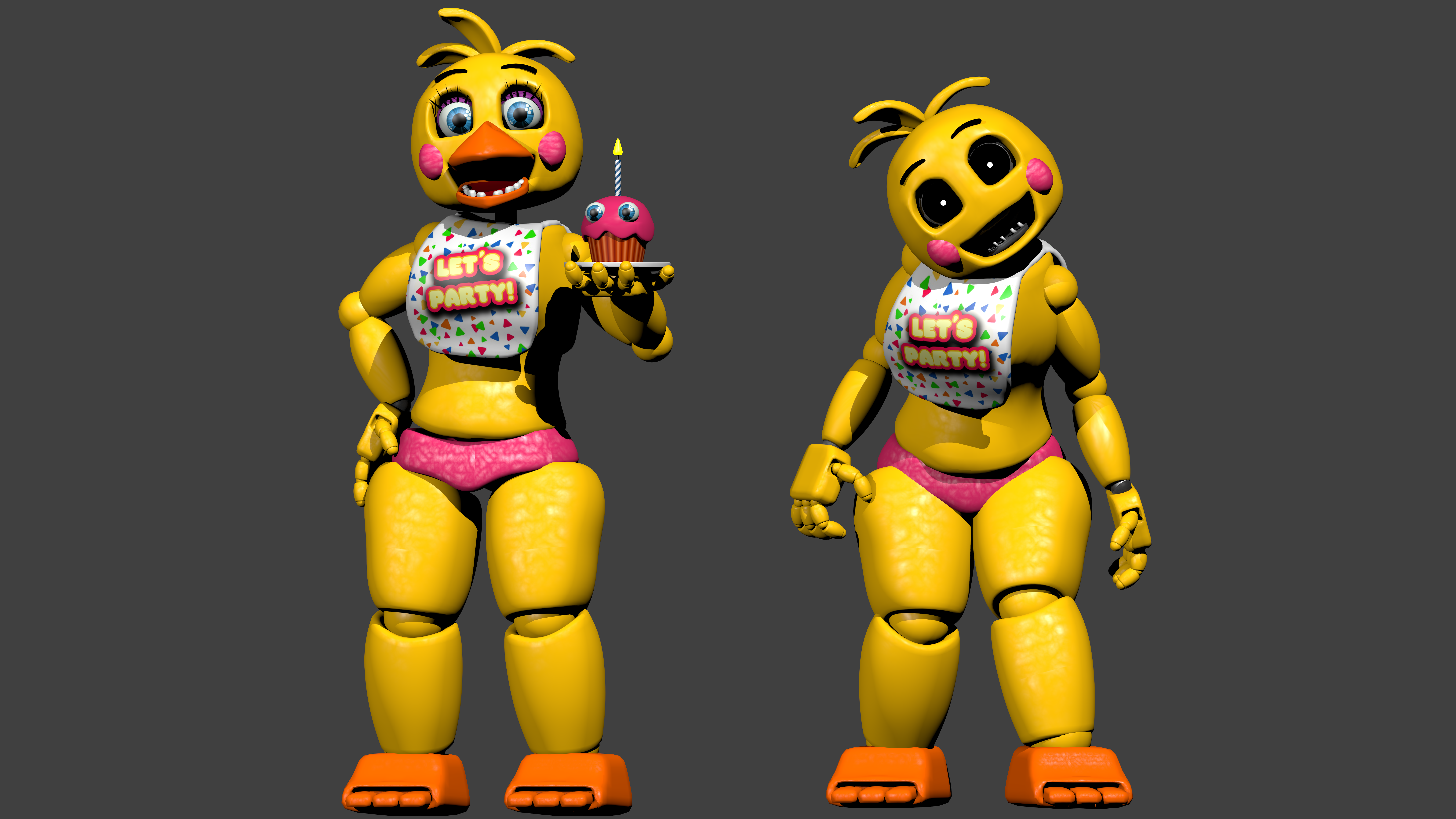 Generic Toy Chica Render Xd By AndyDatRaginPyro On DeviantArt.