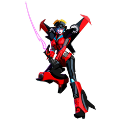 Transformers G1 Windblade V2 model by AndyPurro