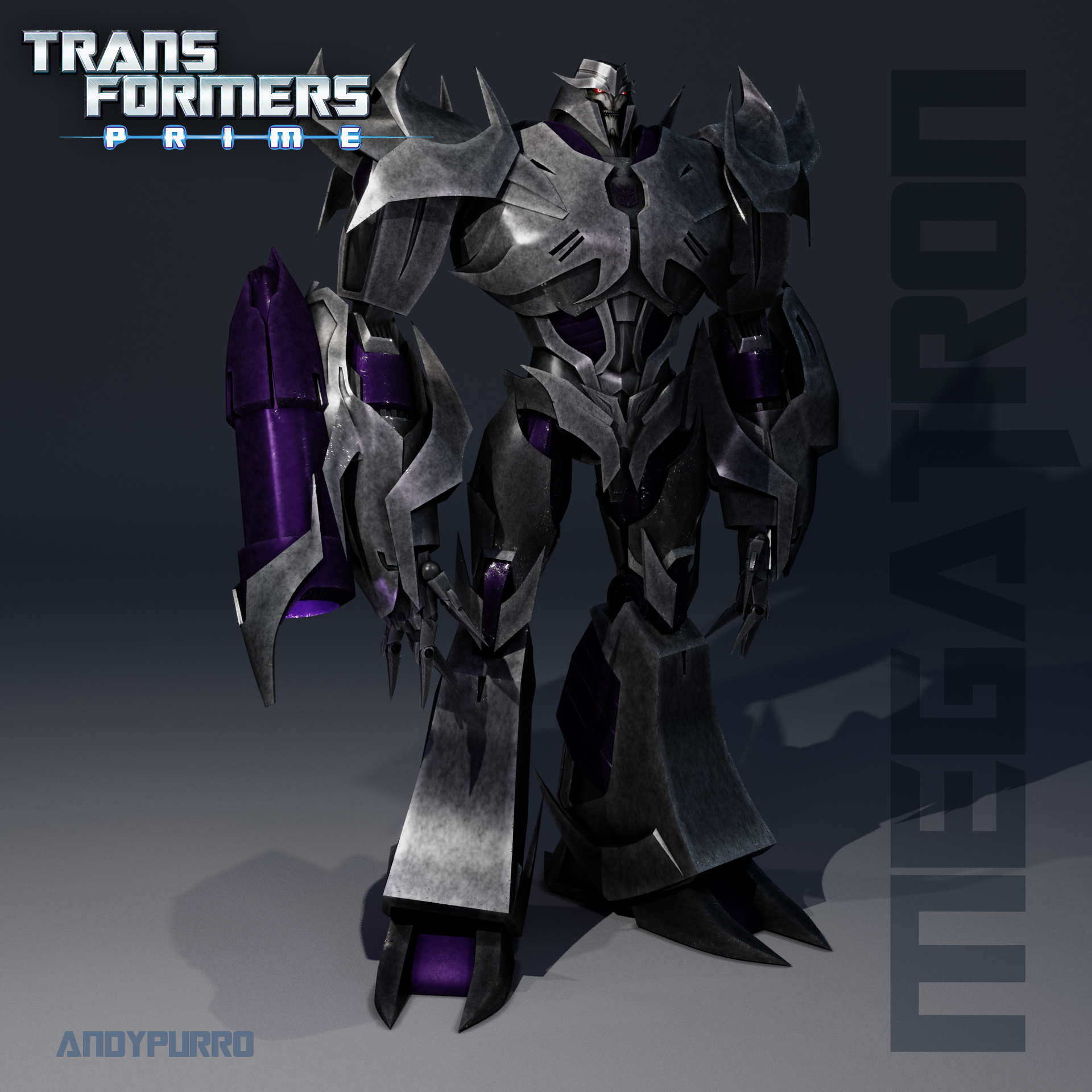 Tfp Megatron Modelling Reference TFP Megatron Blender Model Updated 2020 by AndyPurro on DeviantArt