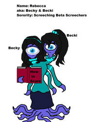 Monsters University OC: Becky and Becki