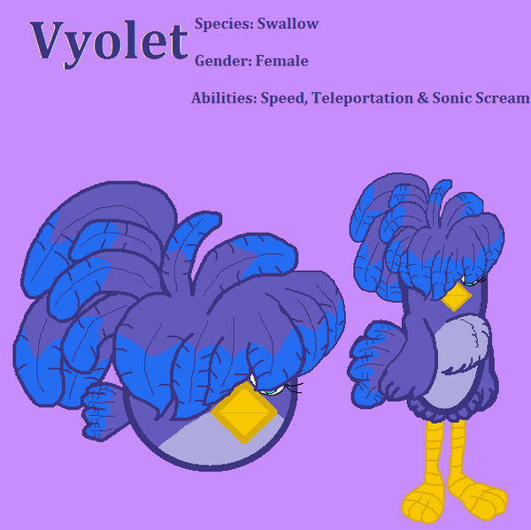 Angry Birds OC: Vyolet The Swallow
