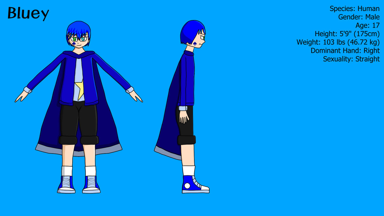 Bluey Ref Sheet by BluewolfZero on DeviantArt