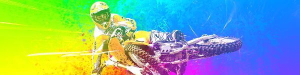 Rainbow Motorbike