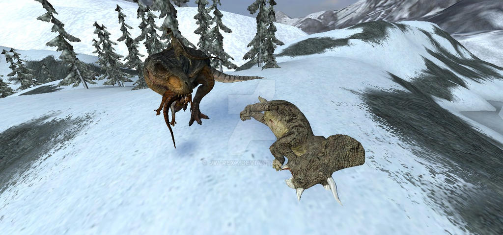 Tyrannosaurus Rex vs Raptors by jw-rexy on DeviantArt