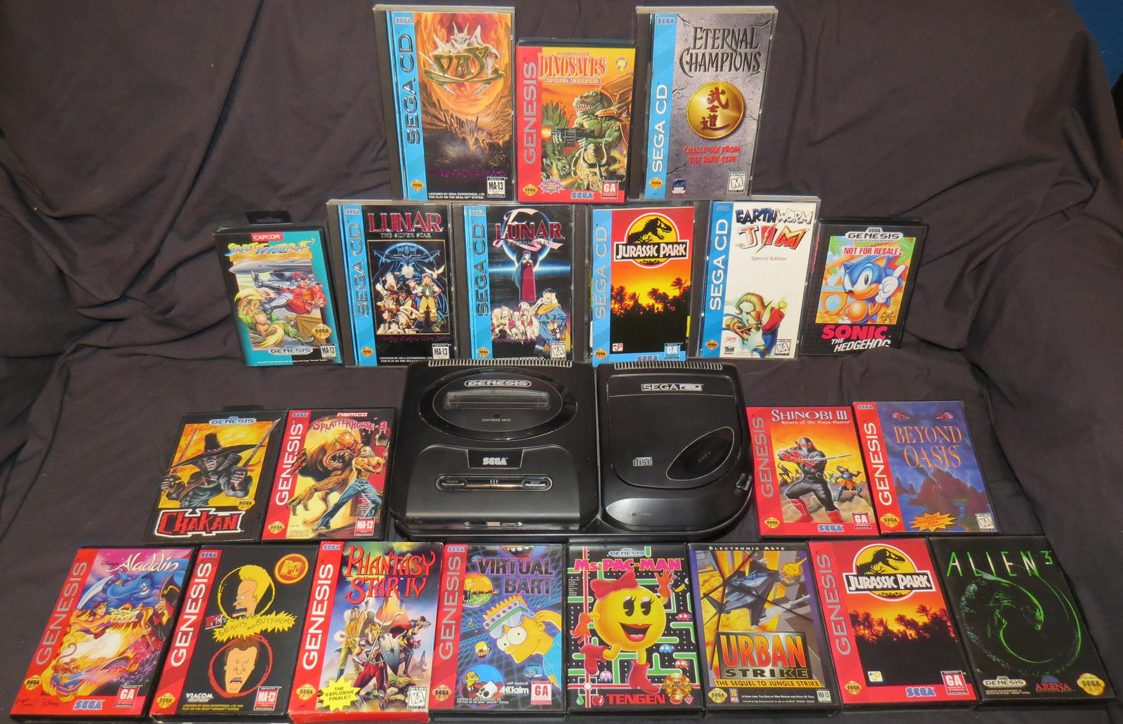 Sega Genesis And Sega CD Game Collection by Malidicus on DeviantArt